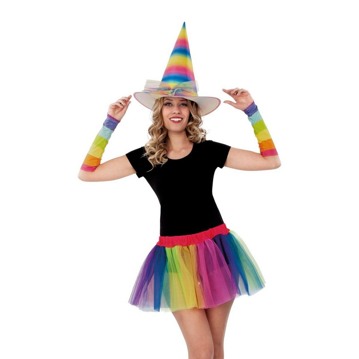 Klobouk Rainbow My Other Me Jednotná velikost 58 cm